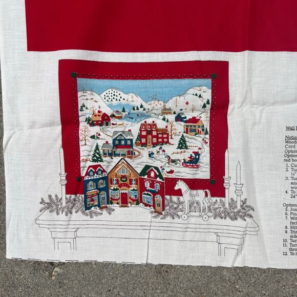 Home For The Holidays Winter Scene Panel by VIP Screen Print Fabric Craft Sewing - Picture 2 of 7